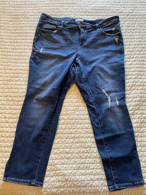 Ava & Viv Dark Blue Straight Leg Jeans